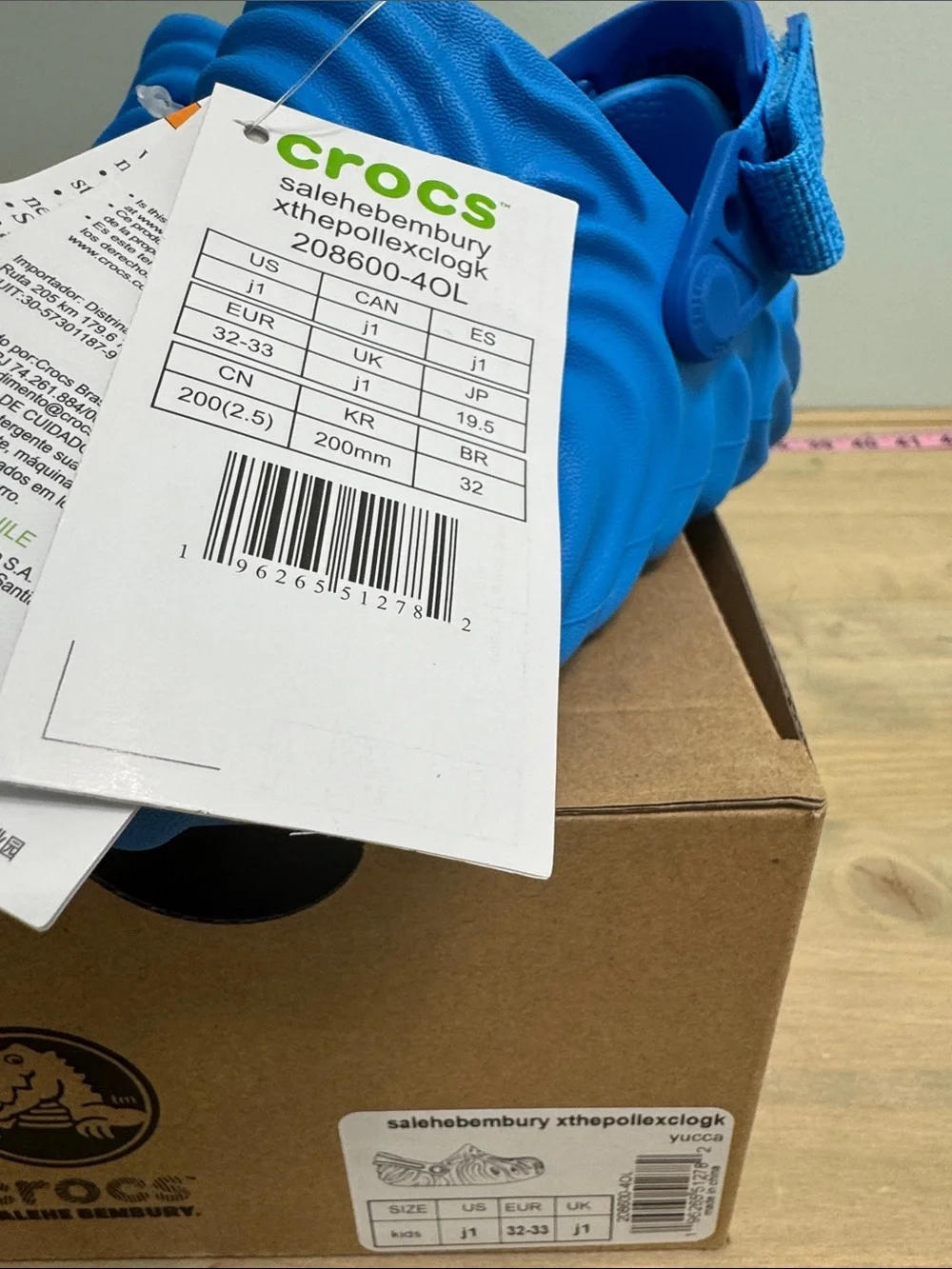 Salehe Bembury Kids CROCS Electric Blue